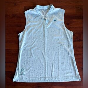Nike DRI-FIT‎ VICTORY WOMEN'S SLEEVELESS PRINTED GOLF POLO Size L
